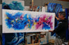 Bouquet Spirit 200cm x 80cm Colourful Textured Abstract Painting (SOLD)-Abstract-Franko-[franko_artist]-[Art]-[interior_design]-Franklin Art Studio