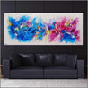 Bouquet Spirit 200cm x 80cm Colourful Textured Abstract Painting (SOLD)-Abstract-Franko-[Franko]-[huge_art]-[Australia]-Franklin Art Studio