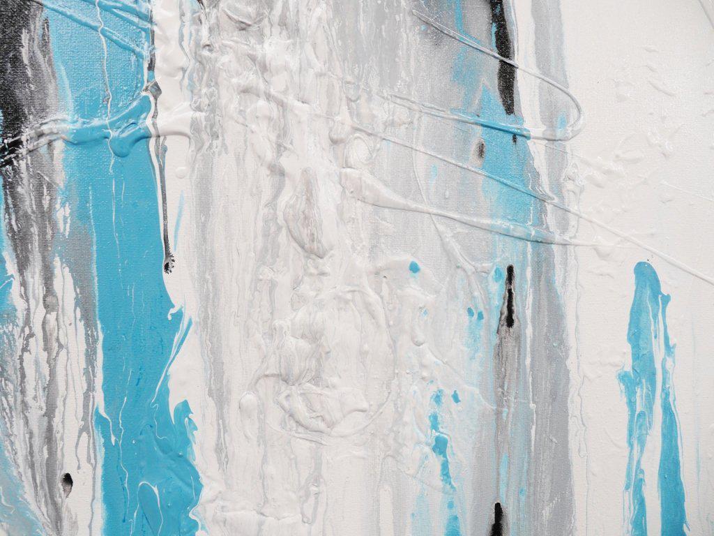 Bright Blue 120cm x 100cm Blue Abstract Painting (SOLD)-abstract-[Franko]-[Artist]-[Australia]-[Painting]-Franklin Art Studio
