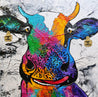 C.C. Steerling 120cm x 120cm Cow Abstract Realism Textured Painting (SOLD)-people-Franko-[Franko]-[Australia_Art]-[Art_Lovers_Australia]-Franklin Art Studio