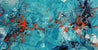 Candy Oranges 190cm x 100cm Blue Orange Textured Abstract Painting (SOLD)-Abstract-Franko-[Franko]-[Australia_Art]-[Art_Lovers_Australia]-Franklin Art Studio