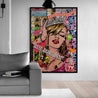 Candy Princess 140cm x 100cm Beauty Queen Textured Urban Pop Art Painting-Urban Pop Art-Franko-[franko_artist]-[Art]-[interior_design]-Franklin Art Studio