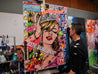 Candy Princess 140cm x 100cm Beauty Queen Textured Urban Pop Art Painting-Urban Pop Art-Franko-[franko_art]-[beautiful_Art]-[The_Block]-Franklin Art Studio