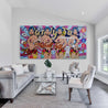 Candy's New Love 240cm x 120cm Candy Barr Textured Urban Pop Art Painting (SOLD)-Urban Pop Art-[Franko Artist]-[Gold Coast]-[Brisbane]-[Huge]-Franklin Art Studio