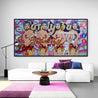 Candy's New Love 240cm x 120cm Candy Barr Textured Urban Pop Art Painting (SOLD)-Urban Pop Art-[Franko Artist]-[Cheryl]-[Wendy]-[Gabriela]-Franklin Art Studio
