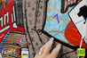 Captain Fantastic 140cm x 100cm 70's Pinball board Elton Johns 'Captain Fantastic and the Brown Dirt Cowboy' urban pop art painting (SOLD)-urban pop-[Franko]-[Artist]-[Australia]-[Painting]-Franklin Art Studio