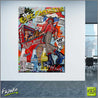 Captain Fantastic 140cm x 100cm 70's Pinball board Elton Johns 'Captain Fantastic and the Brown Dirt Cowboy' urban pop art painting (SOLD)-urban pop-Franko-[Franko]-[huge_art]-[Australia]-Franklin Art Studio