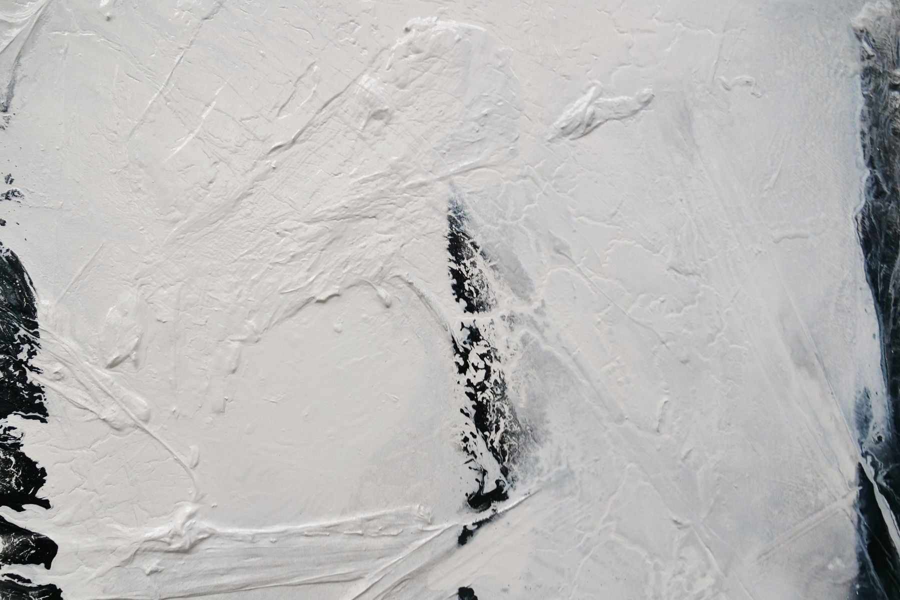 Carbon Fibre 140cm x 100cm Black White Textured Abstract Painting (SOLD)