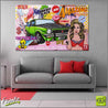 Cars And Fresh Juice 160cm x 100cm SS Torana Pop Art Painting (SOLD)-urban pop-Franko-[Franko]-[huge_art]-[Australia]-Franklin Art Studio