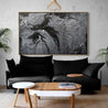 Cashmere 160cm x 100cm Black Grey Textured Abstract Painting (SOLD)-Abstract-[Franko Artist]-[Cheryl]-[Wendy]-[Gabriela]-Franklin Art Studio