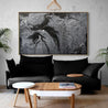 Cashmere 160cm x 100cm Black Grey Textured Abstract Painting-Abstract-Franko-[franko_art]-[beautiful_Art]-[The_Block]-Franklin Art Studio