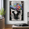 Chance 140cm x 100cm Flower Hat Abstract Elegance Textured Painting (SOLD)-people-Franko-[huge]-[Australian]-[best Selling]-Franklin Art Studio