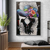 Chance 140cm x 100cm Flower Hat Abstract Elegance Textured Painting-people-Franko-[Franko]-[huge_art]-[Australia]-Franklin Art Studio