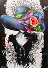 Chance 140cm x 100cm Flower Hat Abstract Elegance Textured Painting (SOLD)-people-[Franko ]-[Gallery]-[popular]-[Australia]-Franklin Art Studio
