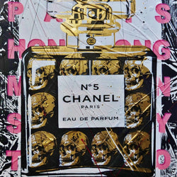 Chanel Chess Painting by Lascaz Pop Art