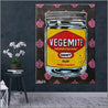 Charcoal Vegemite 75cm x 100cm Vegemite Textured Urban Pop Art Painting (SOLD)-concrete-Franko-[huge]-[Australian]-[best Selling]-Franklin Art Studio