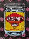 Charcoal Vegemite 75cm x 100cm Vegemite Textured Urban Pop Art Painting (SOLD)-concrete-[Franko ]-[Gallery]-[popular]-[Australia]-Franklin Art Studio