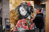 Cherry Asami 120cm x 150cm Geisha Abstract Realism Book Club Painting-book club-Franko-[franko_artist]-[Art]-[interior_design]-Franklin Art Studio