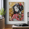 Cherry Asami 120cm x 150cm Geisha Abstract Realism Book Club Painting-book club-Franko-[Franko]-[huge_art]-[Australia]-Franklin Art Studio