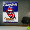 Chunky Stewed Up Rolling Stones 140cm x 100cm Campbells Soup Rolling Stones Textured Urban Pop Art Painting (SOLD)-urban pop-Franko-[Franko]-[huge_art]-[Australia]-Franklin Art Studio