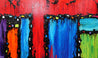 Circus Extravaganza 250cm x 150cm Red Textured Abstract Painting-Abstract-Franko-[Franko]-[Australia_Art]-[Art_Lovers_Australia]-Franklin Art Studio