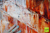 Clay Target 190cm x 100cm White Brown Textured Abstract Painting (SOLD)-Abstract-[Franko]-[Artist]-[Australia]-[Painting]-Franklin Art Studio