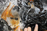 Coal Dust 140cm x 100cm Black Rusts White Textured Abstract Painting (SOLD)-Abstract-[Franko]-[Artist]-[Australia]-[Painting]-Franklin Art Studio