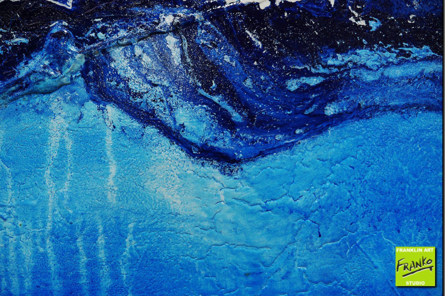 Coastal Change 240cm x 100cm Blue Brown Textured Abstract Painting (SOLD)