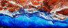 Coastal Change 240cm x 100cm Blue Brown Textured Abstract Painting (SOLD)-Abstract-Franko-[Franko]-[Australia_Art]-[Art_Lovers_Australia]-Franklin Art Studio