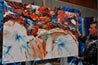 Coastal Fringe 160cm x 100cm White Oxide Textured Abstract Painting (SOLD)-Abstract-Franko-[franko_artist]-[Art]-[interior_design]-Franklin Art Studio