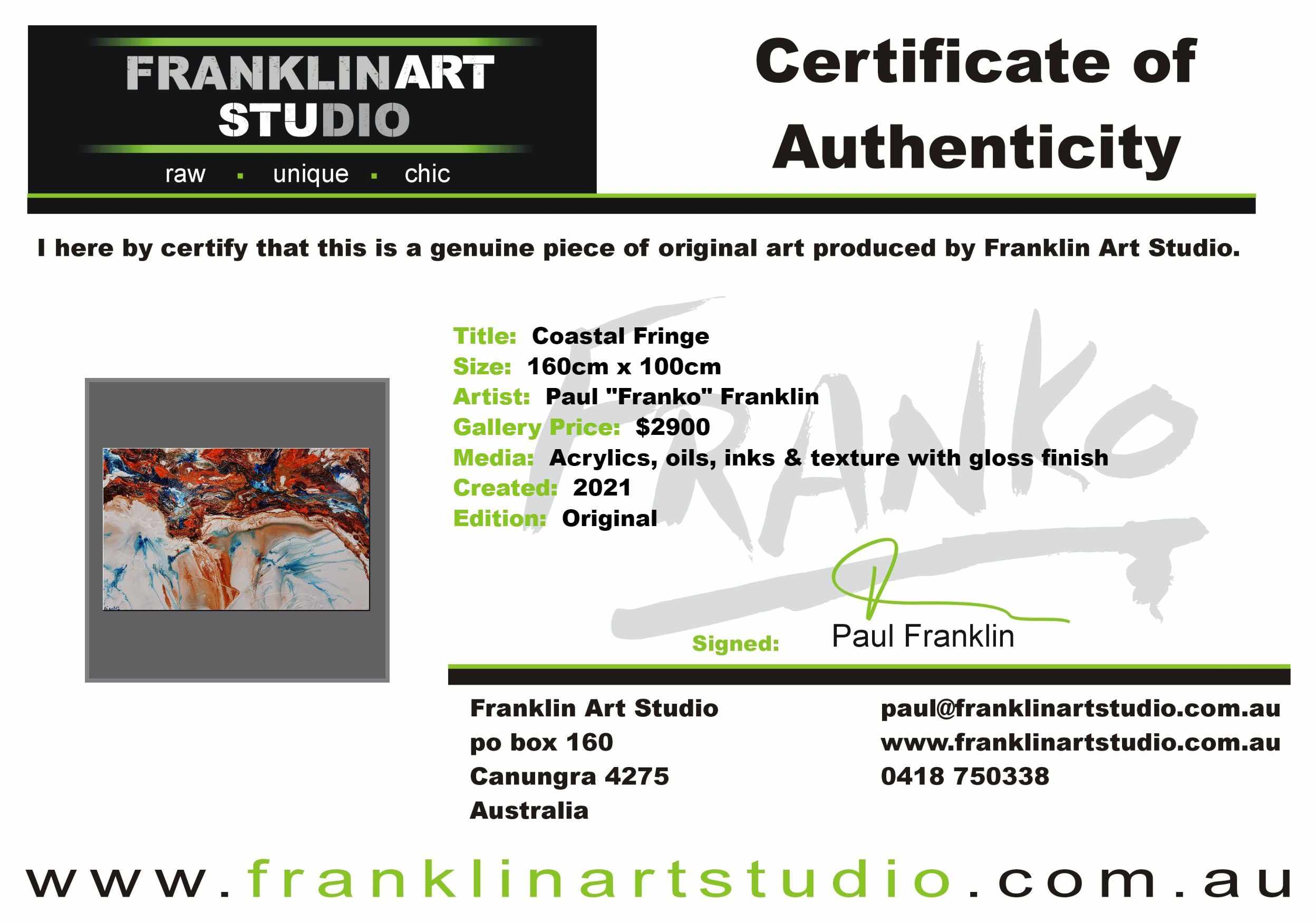 Coastal Fringe 160cm x 100cm White Oxide Textured Abstract Painting (SOLD)-Abstract-Franko-[franko_art]-[beautiful_Art]-[The_Block]-Franklin Art Studio