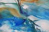 Coastal Heart 270cm x 120cm Blue Orange White Textured Abstract Painting (SOLD)-Abstract-[Franko]-[Artist]-[Australia]-[Painting]-Franklin Art Studio
