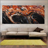 Coastal Oxide 240cm x 100cm Black Brown Textured Abstract Painting (SOLD)-Abstract-Franko-[Franko]-[huge_art]-[Australia]-Franklin Art Studio