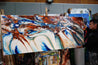 Coastal Rapture 240cm x 100cm Blue Oxide White Textured Abstract Painting (SOLD TRACEY)-Abstract-[Franko Artist]-[Gold Coast]-[Brisbane]-[Huge]-Franklin Art Studio