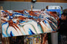 Coastal Rapture 240cm x 100cm Blue Oxide White Textured Abstract Painting (SOLD TRACEY)-Abstract-Franko-[franko_artist]-[Art]-[interior_design]-Franklin Art Studio