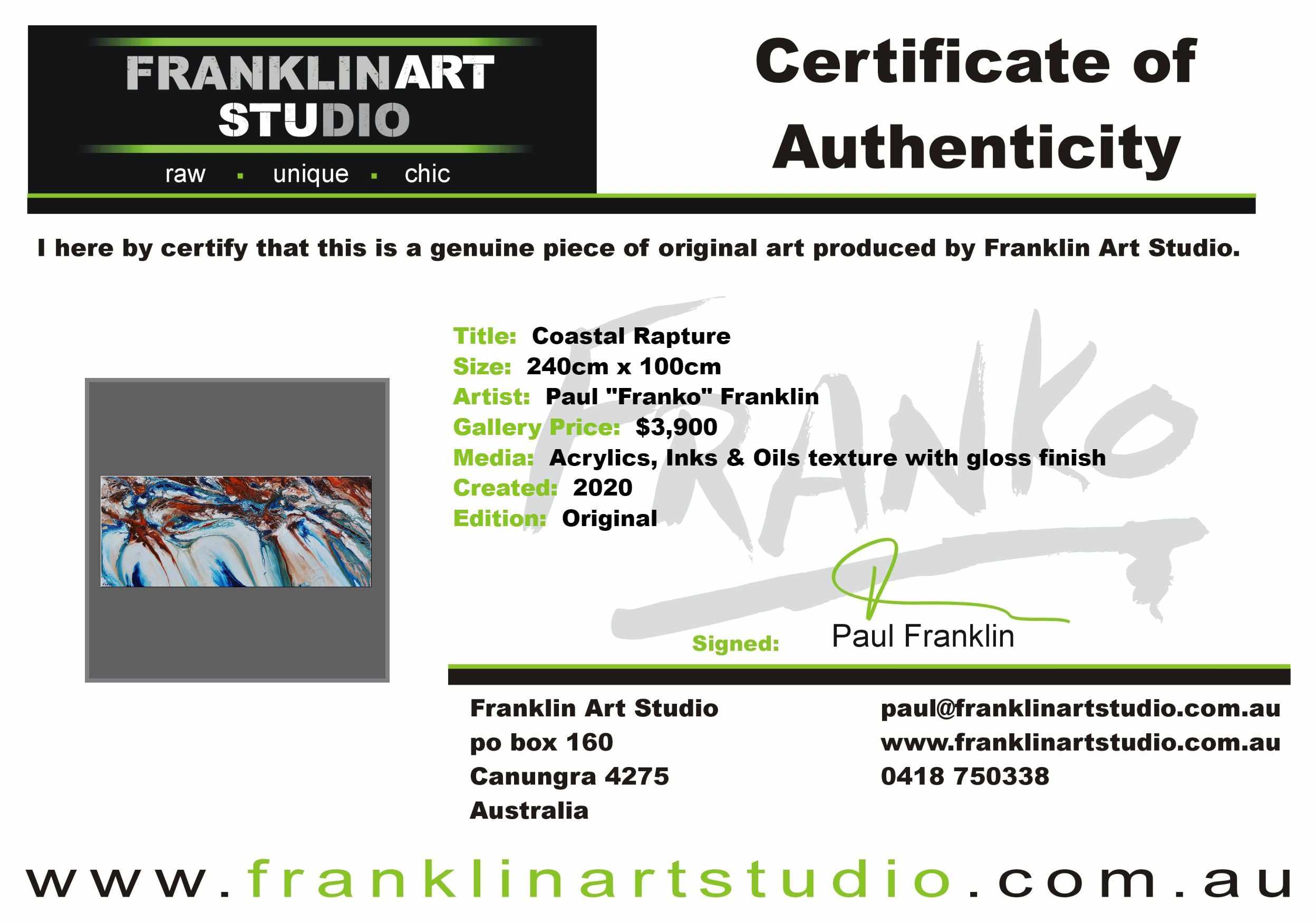 Coastal Rapture 240cm x 100cm Blue Oxide White Textured Abstract Painting (SOLD TRACEY)-Abstract-[Franko Artist]-[Cheryl]-[Wendy]-[Gabriela]-Franklin Art Studio