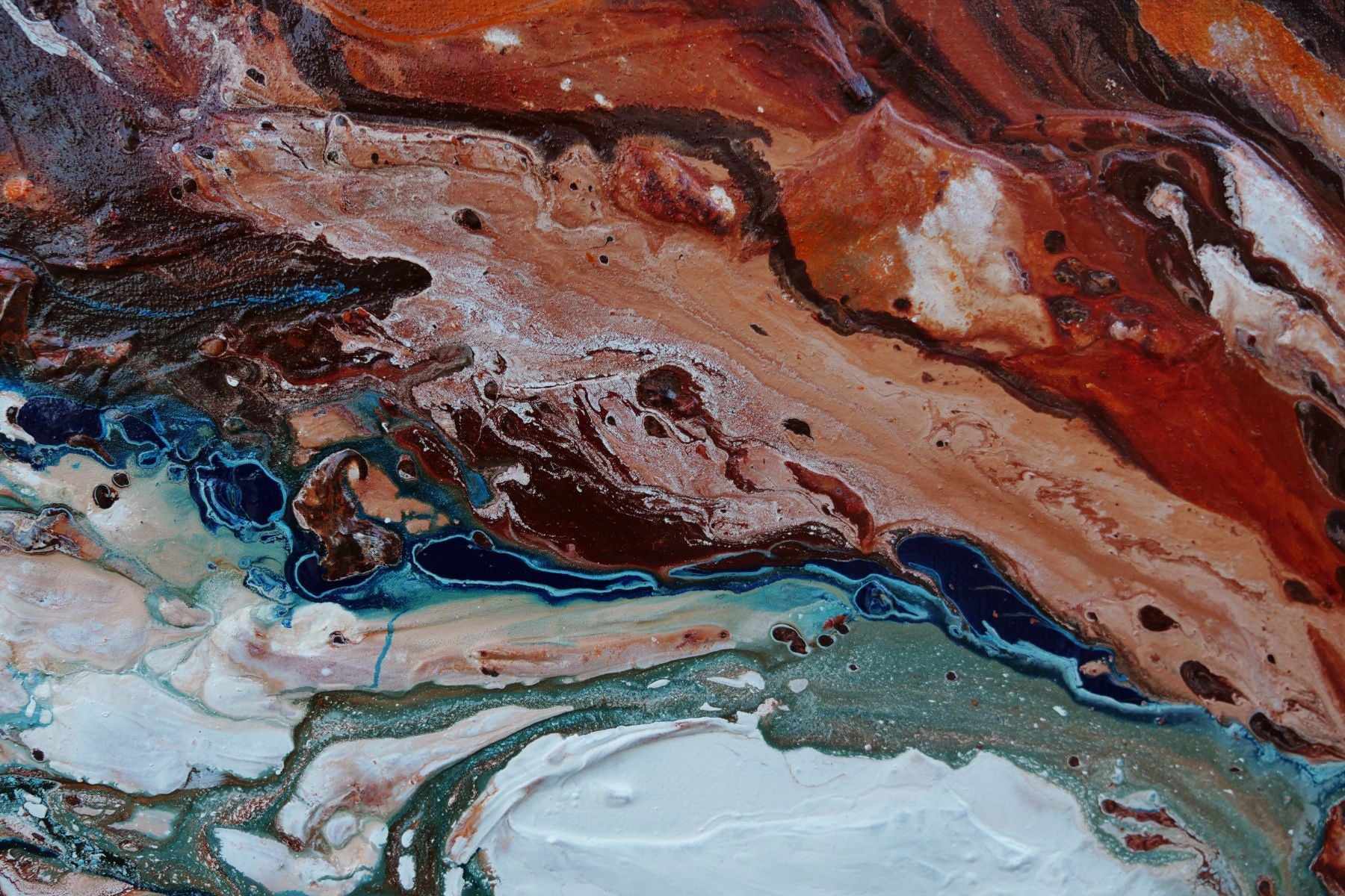 Coastal Rapture 240cm x 100cm Blue Oxide White Textured Abstract Painting (SOLD TRACEY)