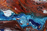 Coastal Rapture 240cm x 100cm Blue Oxide White Textured Abstract Painting (SOLD TRACEY)-Abstract-[Franko]-[Artist]-[Australia]-[Painting]-Franklin Art Studio
