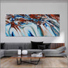 Coastal Rapture 240cm x 100cm Blue Oxide White Textured Abstract Painting (SOLD TRACEY)-Abstract-Franko-[huge]-[Australian]-[best Selling]-Franklin Art Studio