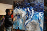 Coastal Significance 150cm x 150cm Blue Textured Abstract Painting (SOLD)-Abstract-Franko-[franko_artist]-[Art]-[interior_design]-Franklin Art Studio