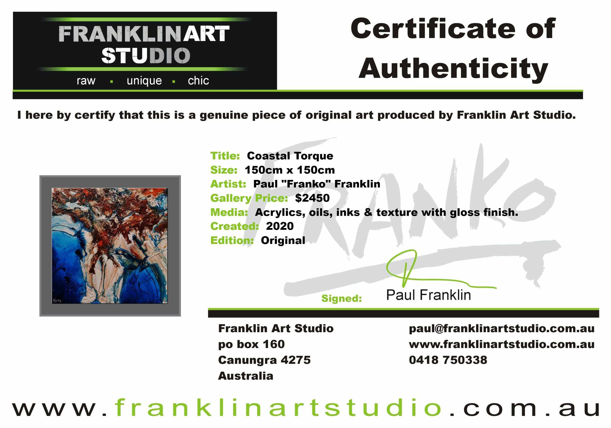 Coastal Torque 150cm x 150cm Orange White Blue Textured Abstract Painting (SOLD)-Abstract-[Franko Artist]-[Cheryl]-[Wendy]-[Gabriela]-Franklin Art Studio