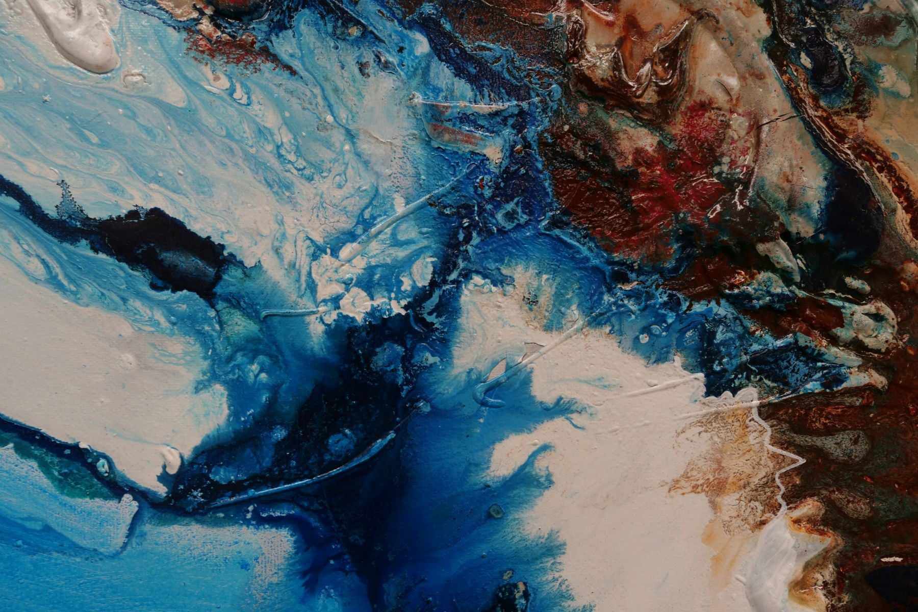 Coastal Torque 150cm x 150cm Orange White Blue Textured Abstract Painting (SOLD)-Abstract-[Franko]-[Artist]-[Australia]-[Painting]-Franklin Art Studio