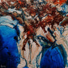 Coastal Torque 150cm x 150cm Orange White Blue Textured Abstract Painting (SOLD)-Abstract-Franko-[Franko]-[Australia_Art]-[Art_Lovers_Australia]-Franklin Art Studio