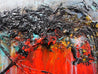 Cobalt Dash 160cm x 100cm Teal Red Abstract Painting (SOLD)-abstract-[Franko]-[Artist]-[Australia]-[Painting]-Franklin Art Studio