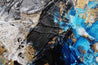 Cobalt Pearl 190cm x 100cm Blue Black Textured Abstract Painting (SOLD)-Abstract-[Franko]-[Artist]-[Australia]-[Painting]-Franklin Art Studio