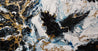 Cobalt Ransom 190cm x 100cm Black Metallic Gold Blue Textured Abstract Painting (SOLD)-Abstract-[Franko ]-[Gallery]-[popular]-[Australia]-Franklin Art Studio