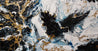 Cobalt Ransom 190cm x 100cm Black Metallic Gold Blue Textured Abstract Painting (SOLD)-Abstract-Franko-[Franko]-[Australia_Art]-[Art_Lovers_Australia]-Franklin Art Studio