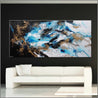 Cobalt Sass 270cm x 120cm Blue Black Textured Abstract Painting (SOLD)-Abstract-Franko-[Franko]-[huge_art]-[Australia]-Franklin Art Studio