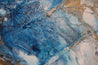 Cobalt Sunrise 250cm x 150cm Blue Black Textured Abstract Painting (SOLD)-Abstract-[Franko]-[Artist]-[Australia]-[Painting]-Franklin Art Studio