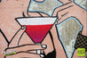 Cocktails And... 75cm x 100cm Cocktail Woman Pop Art Painting-Franko Artist-Franklin Art Studio